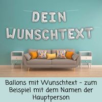 Ballons mit Wunschtext