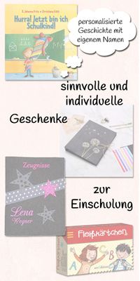 besondere Geschenke zur Einschulung