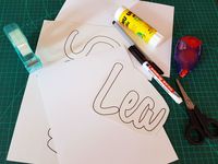 Name ausdrucken - DIY Schriftzug